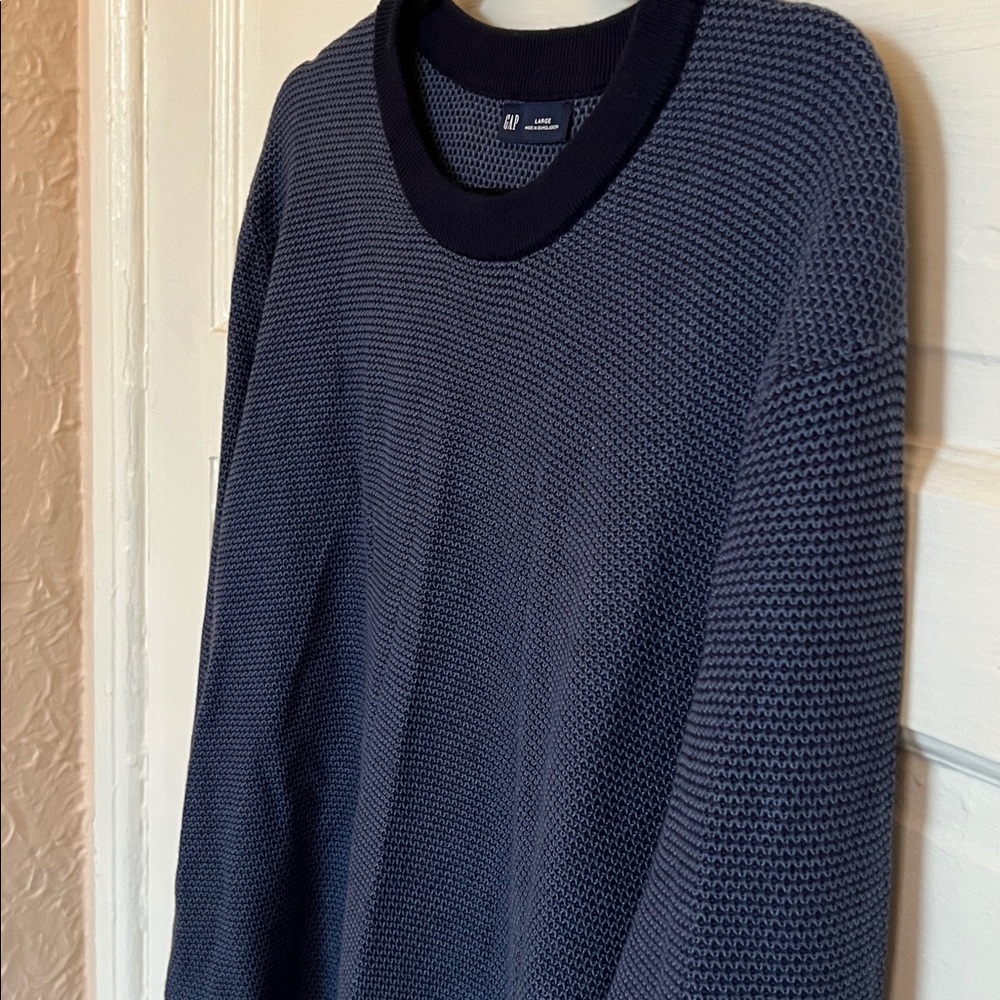GAP Men's Navy Crewneck Sweater | Large